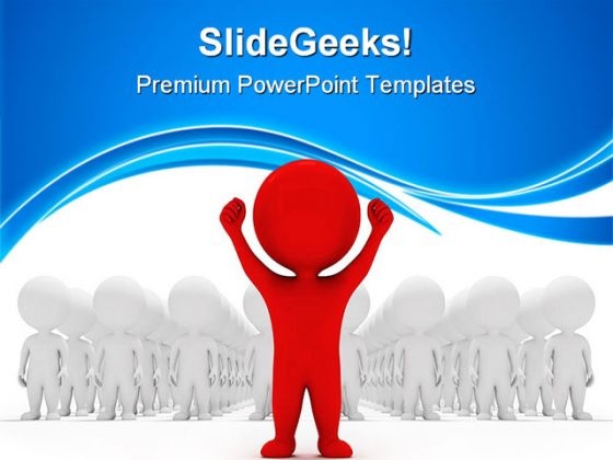 People Volunteers Leadership Powerpoint Templates And Powerpoint Backgrounds 0411 Powerpoint Themes