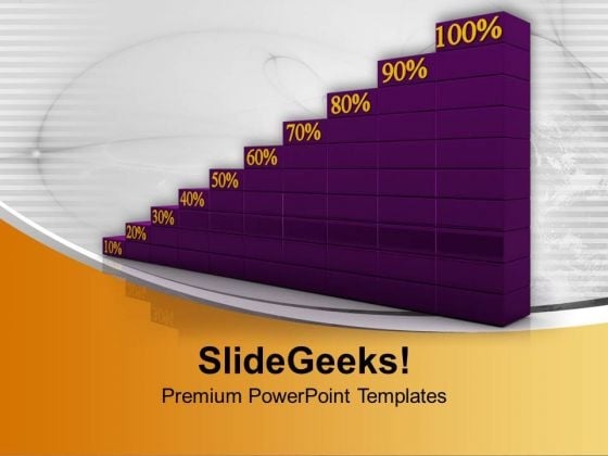 Percentage Progress Graph Business PowerPoint Templates Ppt Background For Slides 1112