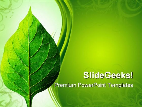 Perfect Leaf Nature PowerPoint Templates And PowerPoint Backgrounds 0511 Perfect Leaf Nature PowerPoint Templates And PowerPoint Backgrounds 0511