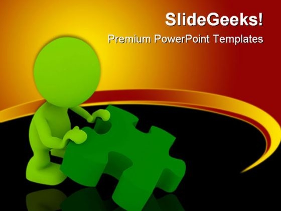 Person Holding Puzzle Metaphor PowerPoint Templates And PowerPoint Backgrounds 0311 Person Holding Puzzle Metaphor PowerPoint Templates And PowerPoint Backgrounds 0311