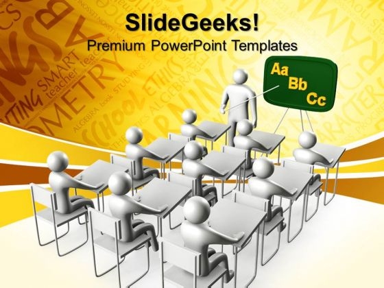 Person On With Concept Education PowerPoint Templates And PowerPoint Themes 0712