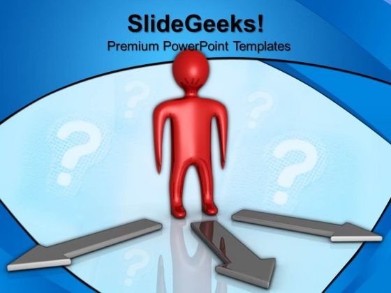 Person With Question Arrows Business PowerPoint Templates And PowerPoint Themes 0612 Person With Question Arrows Business PowerPoint Templates And PowerPoint Themes 0612