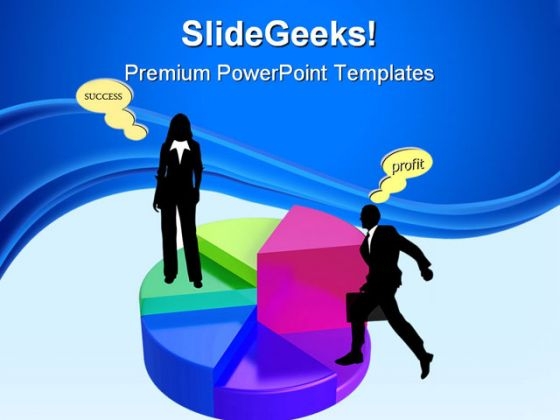 Pie Chart Business Success PowerPoint Themes And PowerPoint Slides 0811