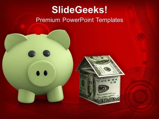 Piggy Bank Investment Savings Real Estate PowerPoint Templates Ppt Backgrounds For Slides 0213 Piggy Bank Investment Savings Real Estate PowerPoint Templates Ppt Backgrounds For Slides 0213