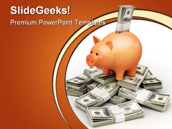 Piggy Bank Money PowerPoint Backgrounds And Templates 1210 Piggy Bank Money PowerPoint Backgrounds And Templates 1210