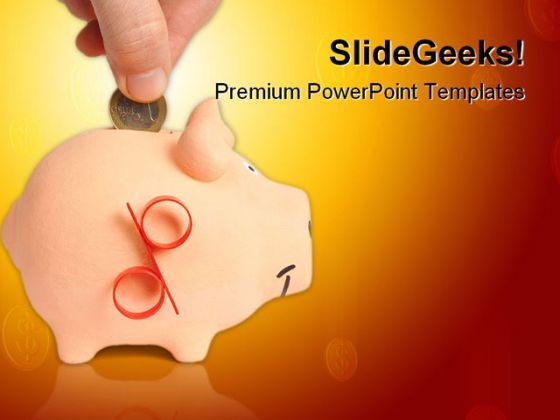 Piggy Bank Money PowerPoint Themes And PowerPoint Slides 0411
