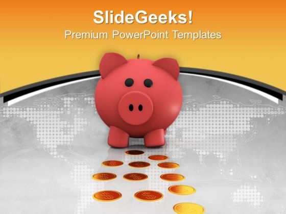 Piggy Bank With Coins Finance PowerPoint Templates And PowerPoint Themes 0912 Piggy Bank With Coins Finance PowerPoint Templates And PowerPoint Themes 0912