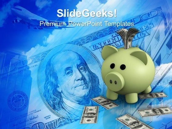 Piggy Bank With Dollar Background PowerPoint Templates And PowerPoint Themes 0812 Piggy Bank With Dollar Background PowerPoint Templates And PowerPoint Themes 0812