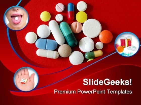 Pills Collage Health PowerPoint Themes And PowerPoint Slides 0411