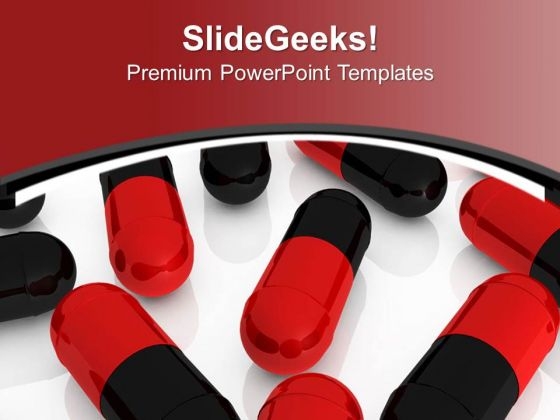 Pills In Black And Red Color PowerPoint Templates Ppt Backgrounds For Slides 0713 Pills In Black And Red Color PowerPoint Templates Ppt Backgrounds For Slides 0713