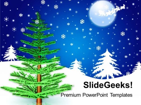 Pine Tree Christmas Background PowerPoint Templates Ppt Backgrounds For Slides 1212 Pine Tree Christmas Background PowerPoint Templates Ppt Backgrounds For Slides 1212