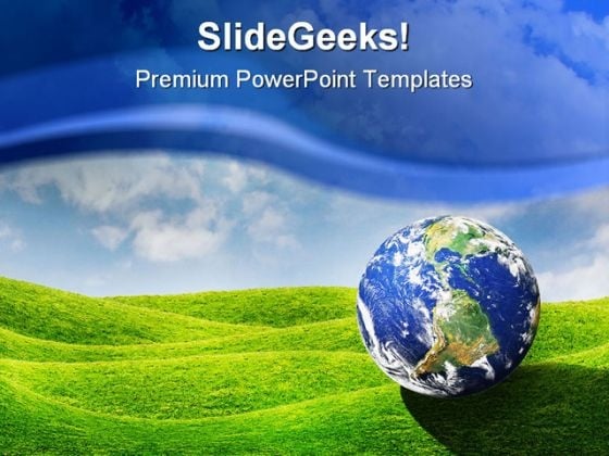 Planet Earth Globe PowerPoint Template 0910 Planet Earth Globe PowerPoint Template 0910