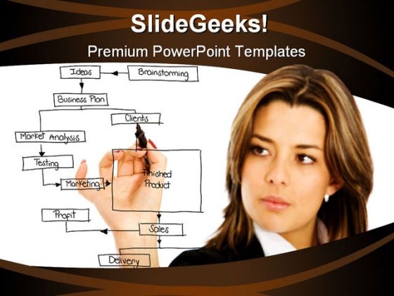 Planning Business PowerPoint Template 0810