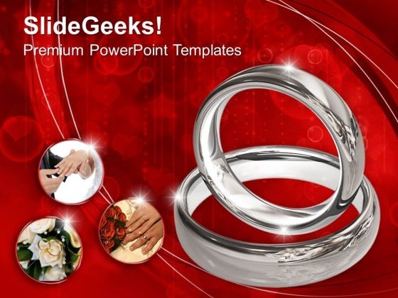 Platinum Wedding Rings On Red Background PowerPoint Templates Ppt Backgrounds For Slides 0113 Platinum Wedding Rings On Red Background PowerPoint Templates Ppt Backgrounds For Slides 0113