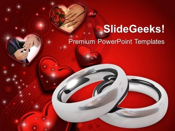 Platinum Wedding Rings With Hearts PowerPoint Templates Ppt Backgrounds For Slides 0213 Platinum Wedding Rings With Hearts PowerPoint Templates Ppt Backgrounds For Slides 0213