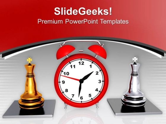 Play Chess With Time Limit PowerPoint Templates Ppt Backgrounds For Slides 0513