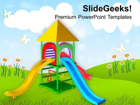 Play Ground For Kids Playing PowerPoint Templates Ppt Backgrounds For Slides 0613