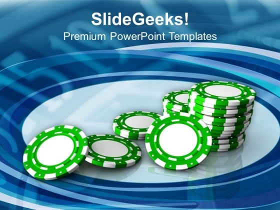 Play Poker In Casino Entertainment Theme PowerPoint Templates Ppt Backgrounds For Slides 0513