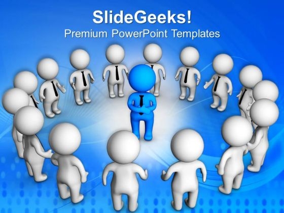 Play Role Of Leader In Business Team PowerPoint Templates Ppt Backgrounds For Slides 0513