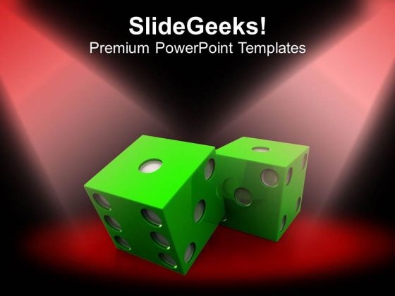 Play With Dices Game PowerPoint Templates Ppt Backgrounds For Slides 0413