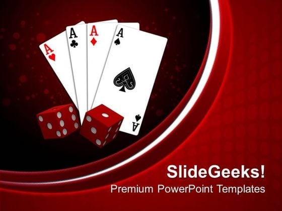 Playing Card With Dices Game PowerPoint Templates Ppt Backgrounds For Slides 0313 Playing Card With Dices Game PowerPoint Templates Ppt Backgrounds For Slides 0313
