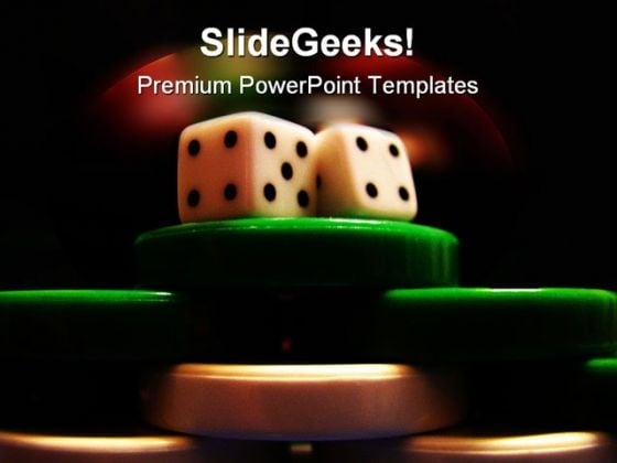 Poker Chips And Dice Game PowerPoint Backgrounds And Templates 1210 Poker Chips And Dice Game PowerPoint Backgrounds And Templates 1210