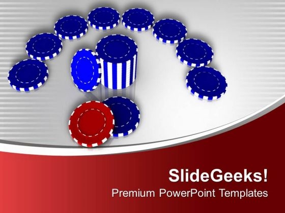 Poker Chips For Royal Casino PowerPoint Templates Ppt Backgrounds For Slides 0513 Poker Chips For Royal Casino PowerPoint Templates Ppt Backgrounds For Slides 0513