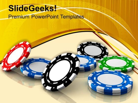 Poker Chips Gambling Theme PowerPoint Templates Ppt Backgrounds For Slides 0413 Poker Chips Gambling Theme PowerPoint Templates Ppt Backgrounds For Slides 0413