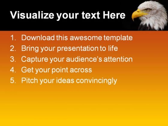 portrait_of_eagle_animals_powerpoint_template_1110_text