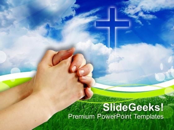 Prayer Church PowerPoint Templates And PowerPoint Themes 0812 - PowerPoint  Templates