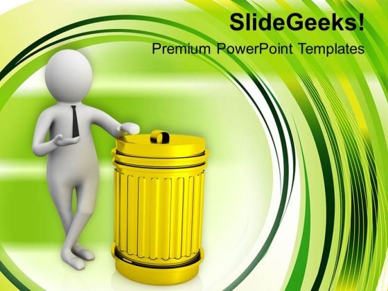 Process Of Recycling The Waste Materials PowerPoint Templates Ppt Backgrounds For Slides 0713 Process Of Recycling The Waste Materials PowerPoint Templates Ppt Backgrounds For Slides 0713