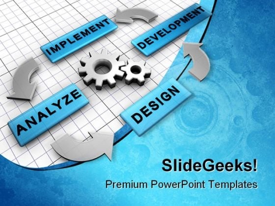 Process Organigram Business PowerPoint Backgrounds And Templates 1210