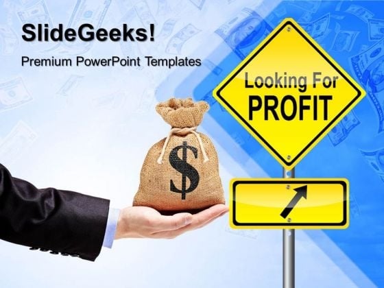 Profit Signpost Finance PowerPoint Templates And PowerPoint Themes 0412 Profit Signpost Finance PowerPoint Templates And PowerPoint Themes 0412