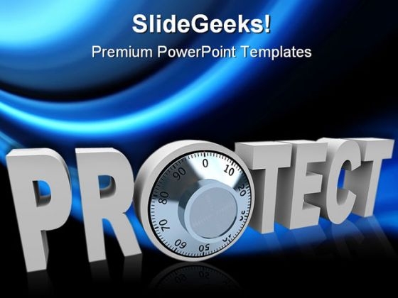 Protect Internet PowerPoint Template 1110 Protect Internet PowerPoint Template 1110