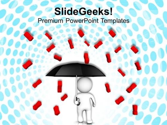 Protected From Business Worries PowerPoint Templates Ppt Backgrounds For Slides 0413 Protected From Business Worries PowerPoint Templates Ppt Backgrounds For Slides 0413
