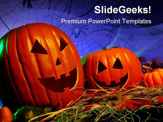 Pumkin Nature PowerPoint Template 0910 Pumkin Nature PowerPoint Template 0910