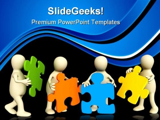 Puppets Holding Puzzles Communication PowerPoint Templates And PowerPoint Backgrounds 0611 Puppets Holding Puzzles Communication PowerPoint Templates And PowerPoint Backgrounds 0611