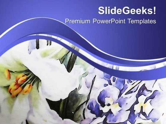 Purple Artistic Background With Flowers PowerPoint Templates Ppt Backgrounds For Slides 0613 Purple Artistic Background With Flowers PowerPoint Templates Ppt Backgrounds For Slides 0613