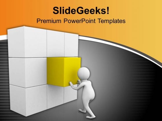 Put Last Cube Of Solution PowerPoint Templates Ppt Backgrounds For Slides 0713 Put Last Cube Of Solution PowerPoint Templates Ppt Backgrounds For Slides 0713