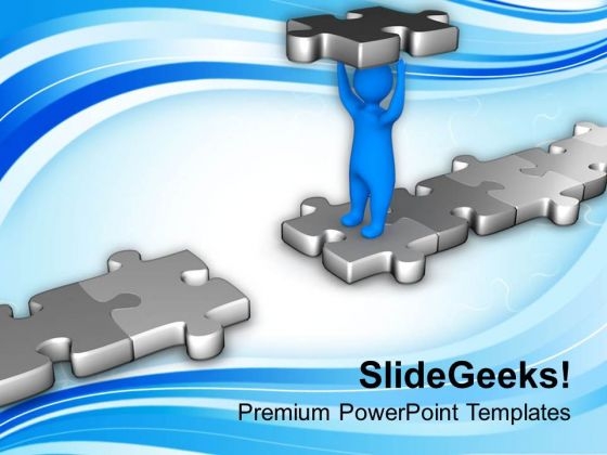 Put The Last Part And Complete Solution PowerPoint Templates Ppt Backgrounds For Slides 0613