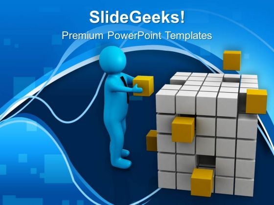 Put The Right Cube In Right Place PowerPoint Templates Ppt Backgrounds For Slides 0713 Put The Right Cube In Right Place PowerPoint Templates Ppt Backgrounds For Slides 0713