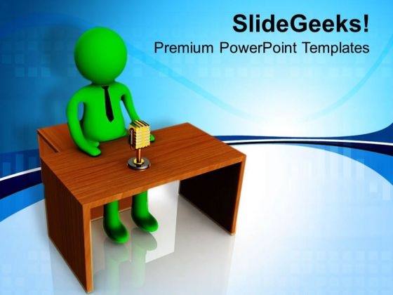 Put Your Voice Forward PowerPoint Templates Ppt Backgrounds For Slides 0713 Put Your Voice Forward PowerPoint Templates Ppt Backgrounds For Slides 0713
