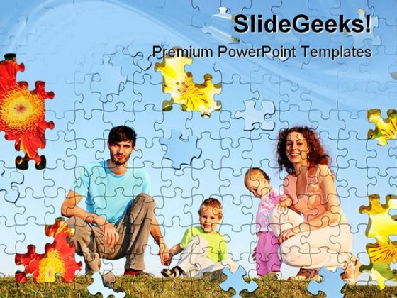 Puzzle Collage Family PowerPoint Templates And PowerPoint Backgrounds 0511 Puzzle Collage Family PowerPoint Templates And PowerPoint Backgrounds 0511