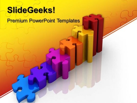 Puzzle Graph Business PowerPoint Templates And PowerPoint Themes 0512