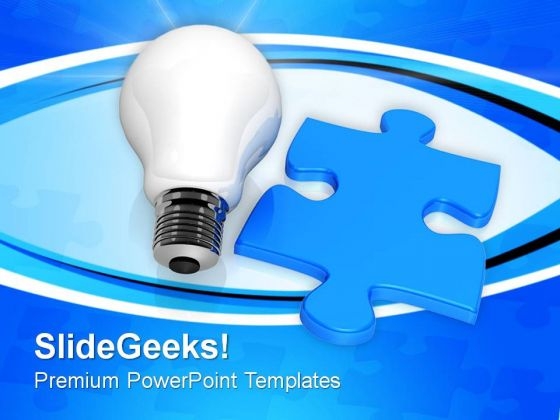 Puzzle Lamp Business PowerPoint Templates And PowerPoint Themes 0812