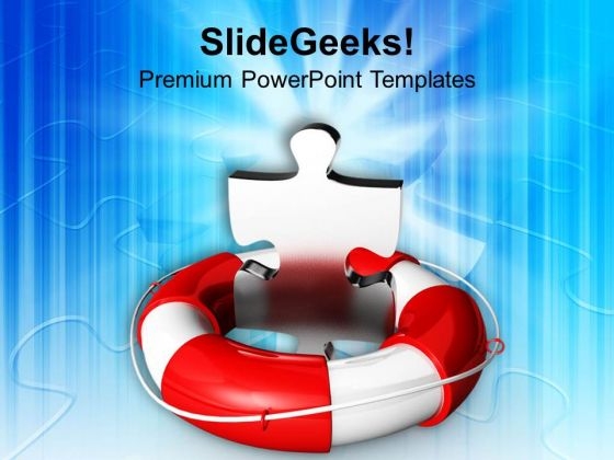 Puzzle Piece In Lifeguard Help Savings PowerPoint Templates Ppt Backgrounds For Slides 0213 Puzzle Piece In Lifeguard Help Savings PowerPoint Templates Ppt Backgrounds For Slides 0213
