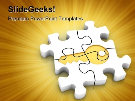 Puzzle Shapes PowerPoint Template 0910