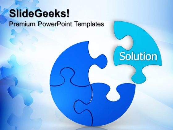 Puzzle Solution Business PowerPoint Templates And PowerPoint Themes 0612 Puzzle Solution Business PowerPoint Templates And PowerPoint Themes 0612