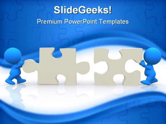 Puzzle Solution Symbol PowerPoint Template 0910 Puzzle Solution Symbol PowerPoint Template 0910