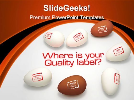 Quality Label Business PowerPoint Backgrounds And Templates 0111 Quality Label Business PowerPoint Backgrounds And Templates 0111